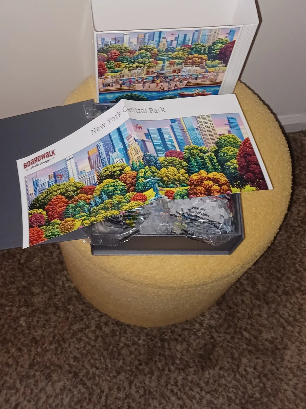 Boardwalk New York Central Park 1000-Piece Puzzle - Colorful Scenic Illustration